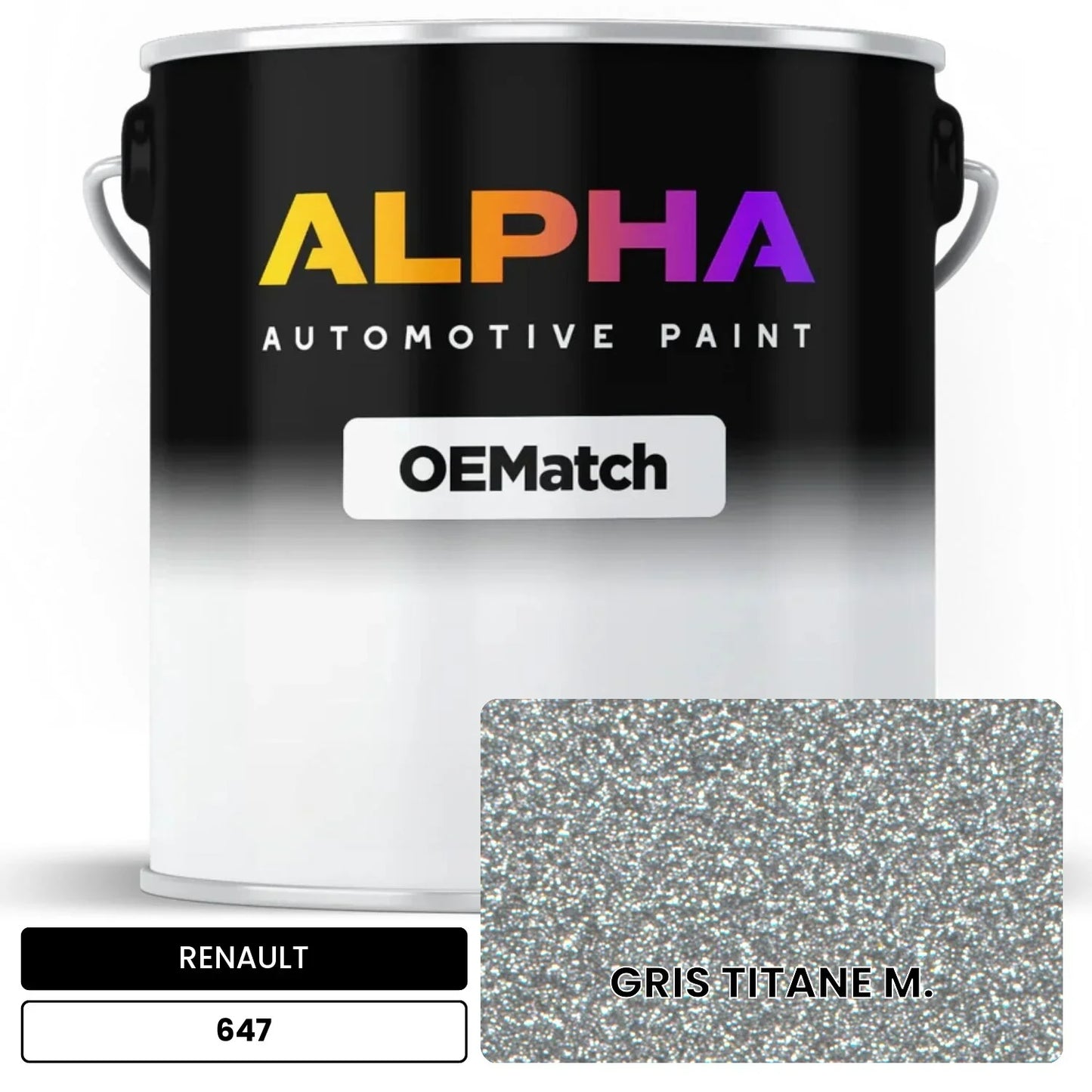 RENAULT GRIS TITANE M. 647 OEMatch Basecoat