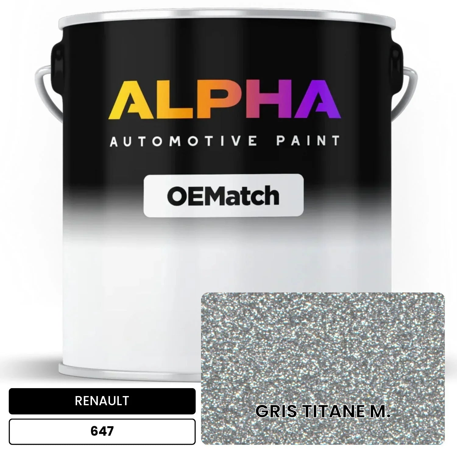 RENAULT GRIS TITANE M. 647 OEMatch Basecoat