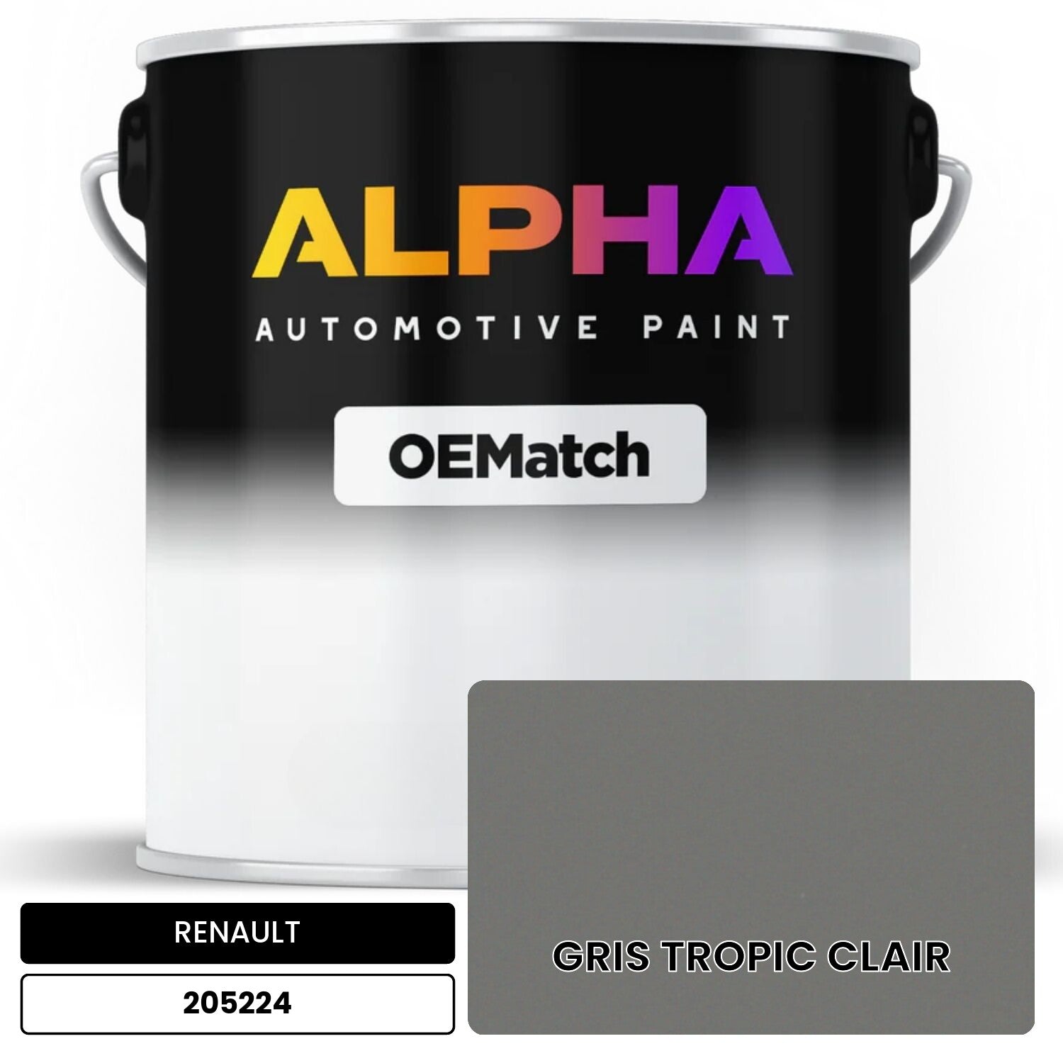 RENAULT GRIS TROPIC CLAIR 205224 OEMatch Basecoat