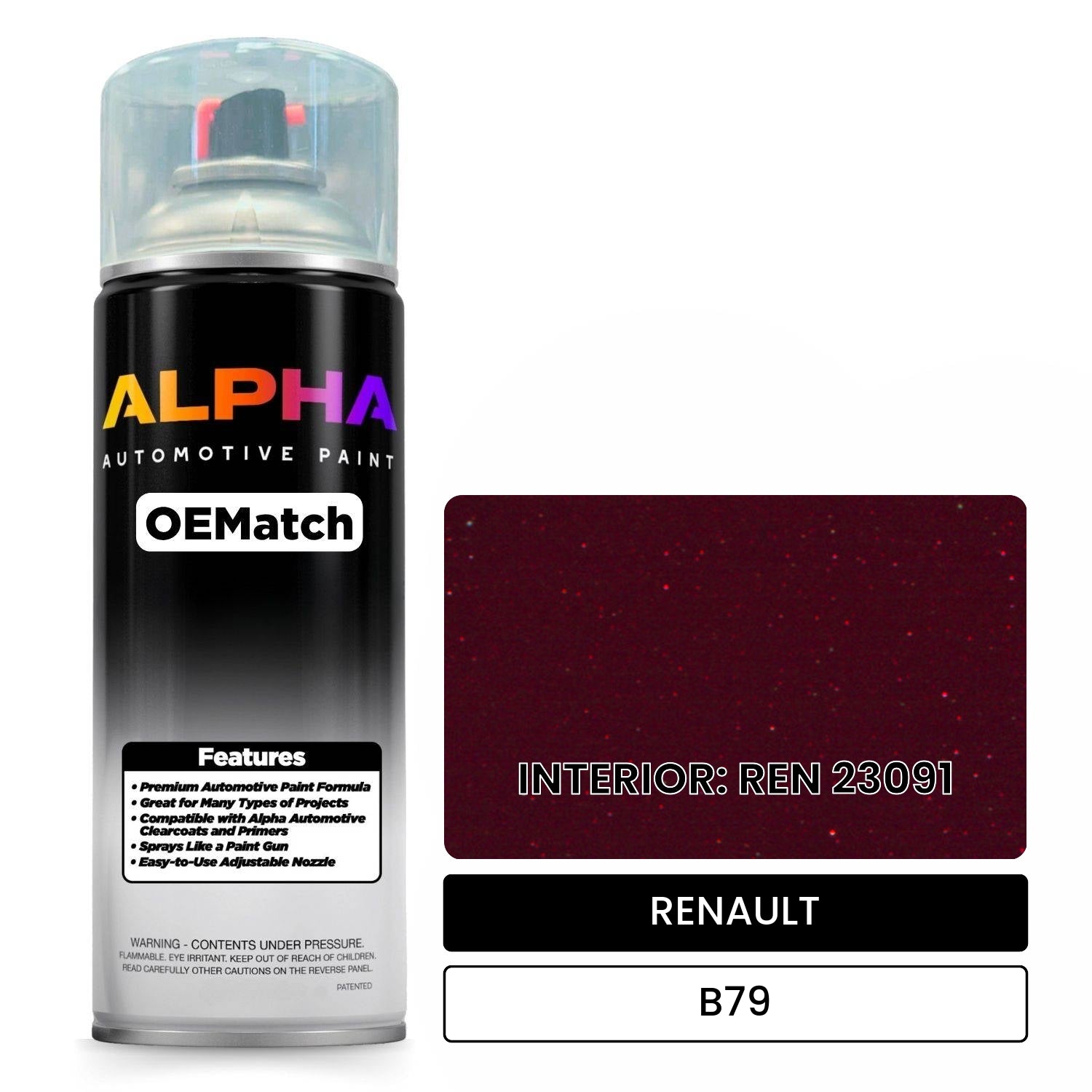 RENAULT INTERIOR: REN 23091 B79 OEMatch Spraycan