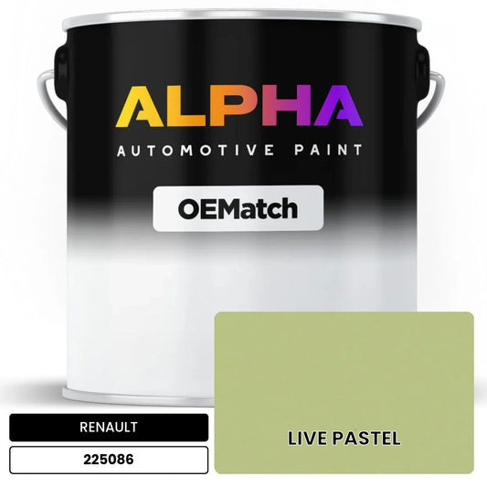 RENAULT LIVE PASTEL 225086 OEMatch Basecoat