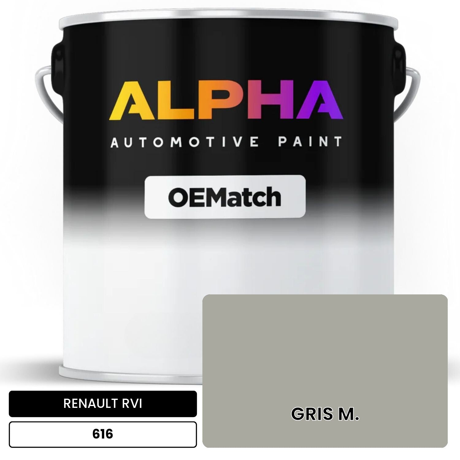 RENAULT RVI GRIS M. 616 OEMatch Basecoat