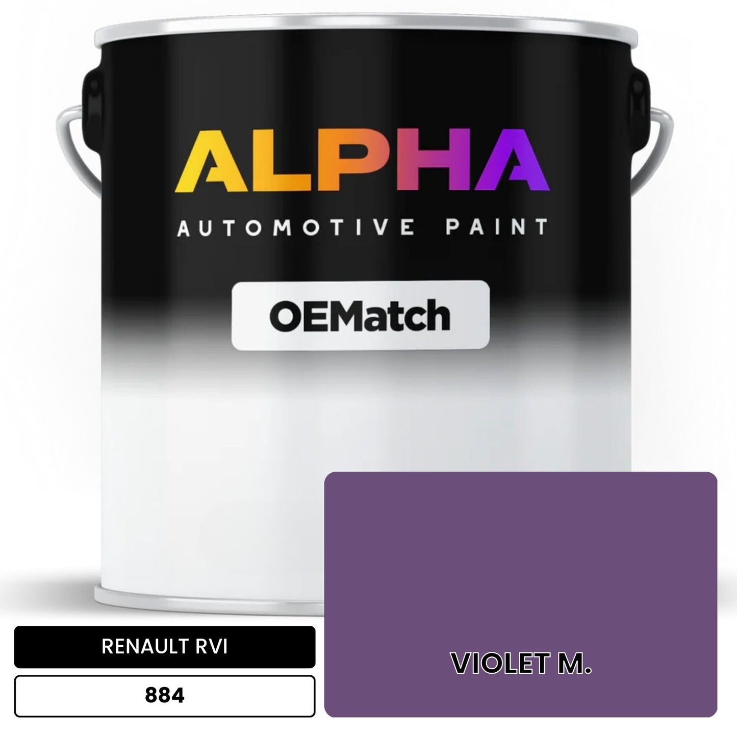 RENAULT RVI VIOLET M. 884 OEMatch Basecoat