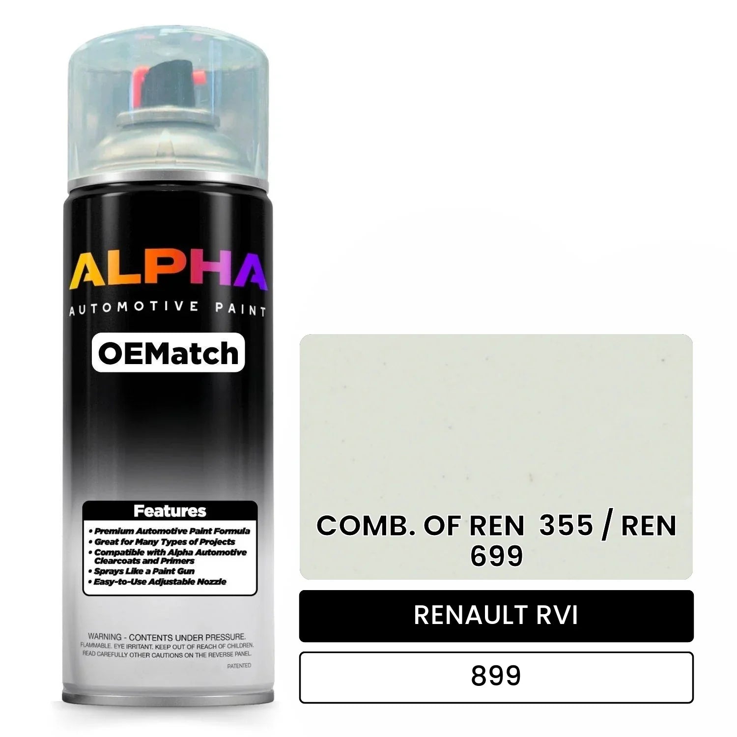 RENAULT RVI COMB. OF REN  355 / REN  699 899 OEMatch Spraycan