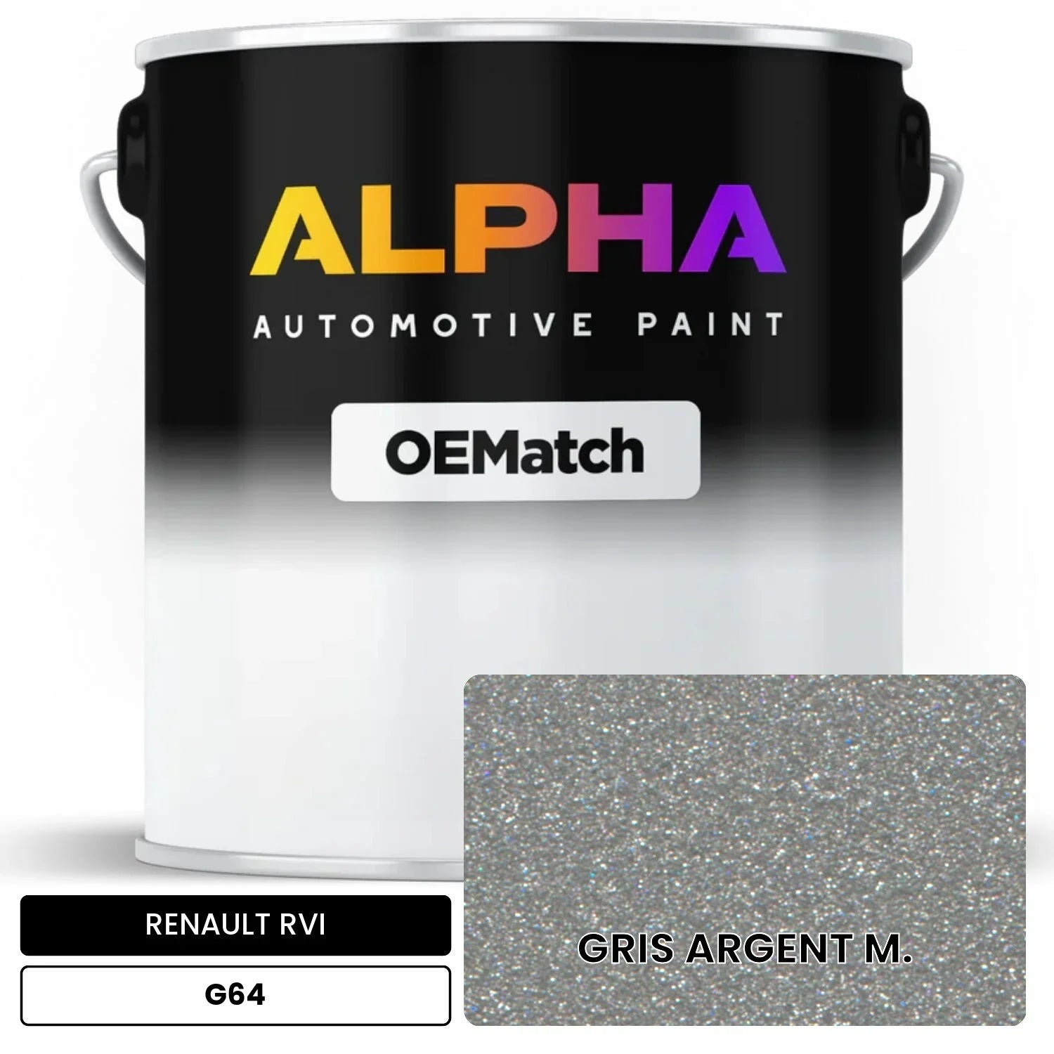 RENAULT RVI GRIS ARGENT M. G64 OEMatch Basecoat