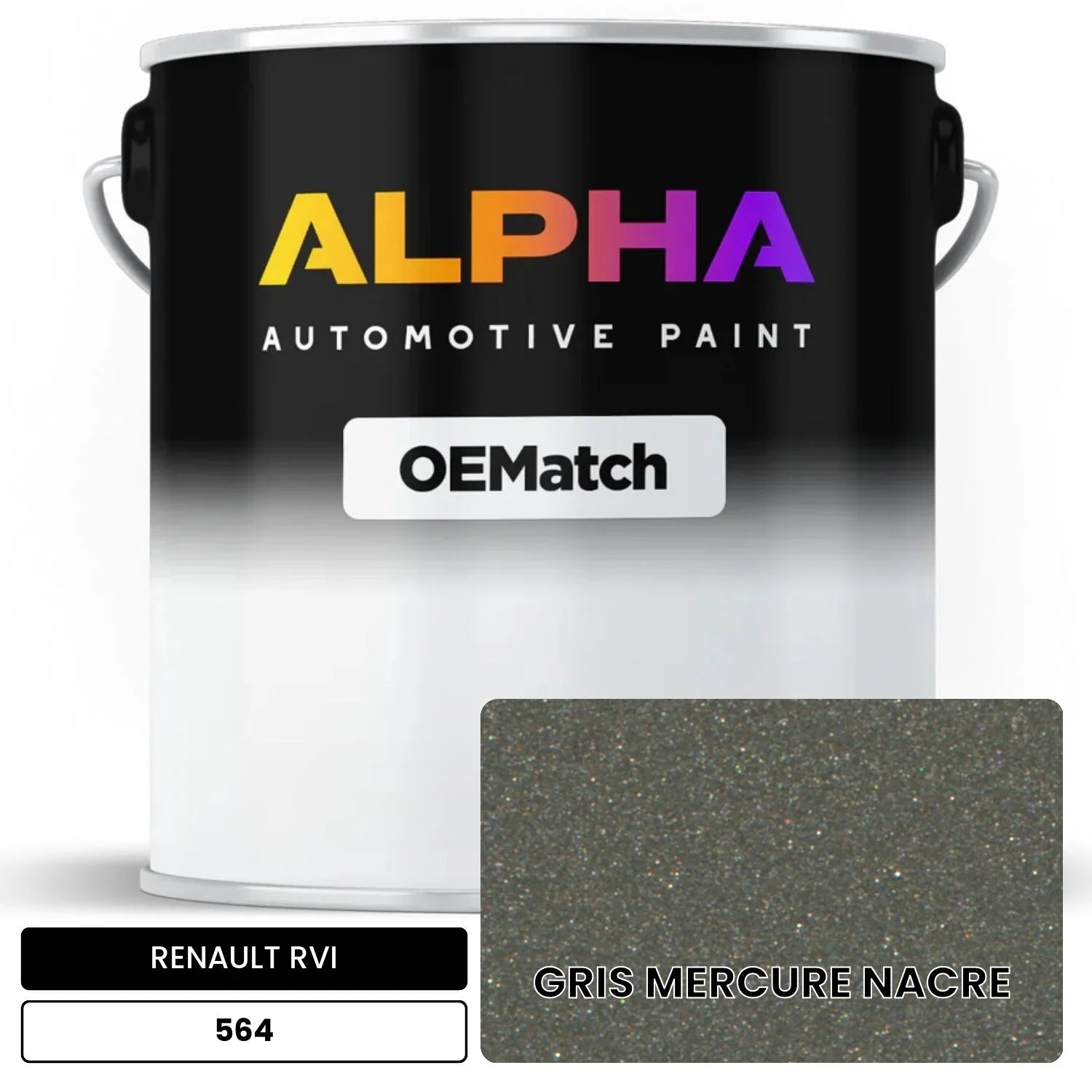 RENAULT RVI GRIS MERCURE NACRE 564 OEMatch Basecoat
