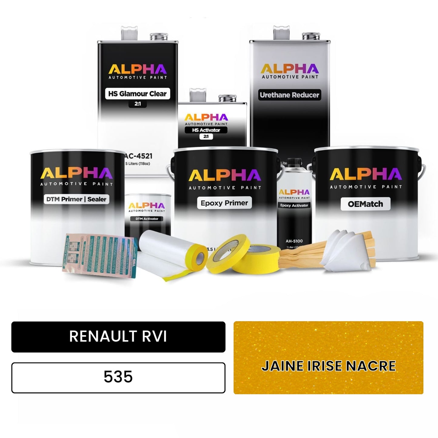 RENAULT RVI JAINE IRISE NACRE 535 OEMatch Vehicle Paint Kit
