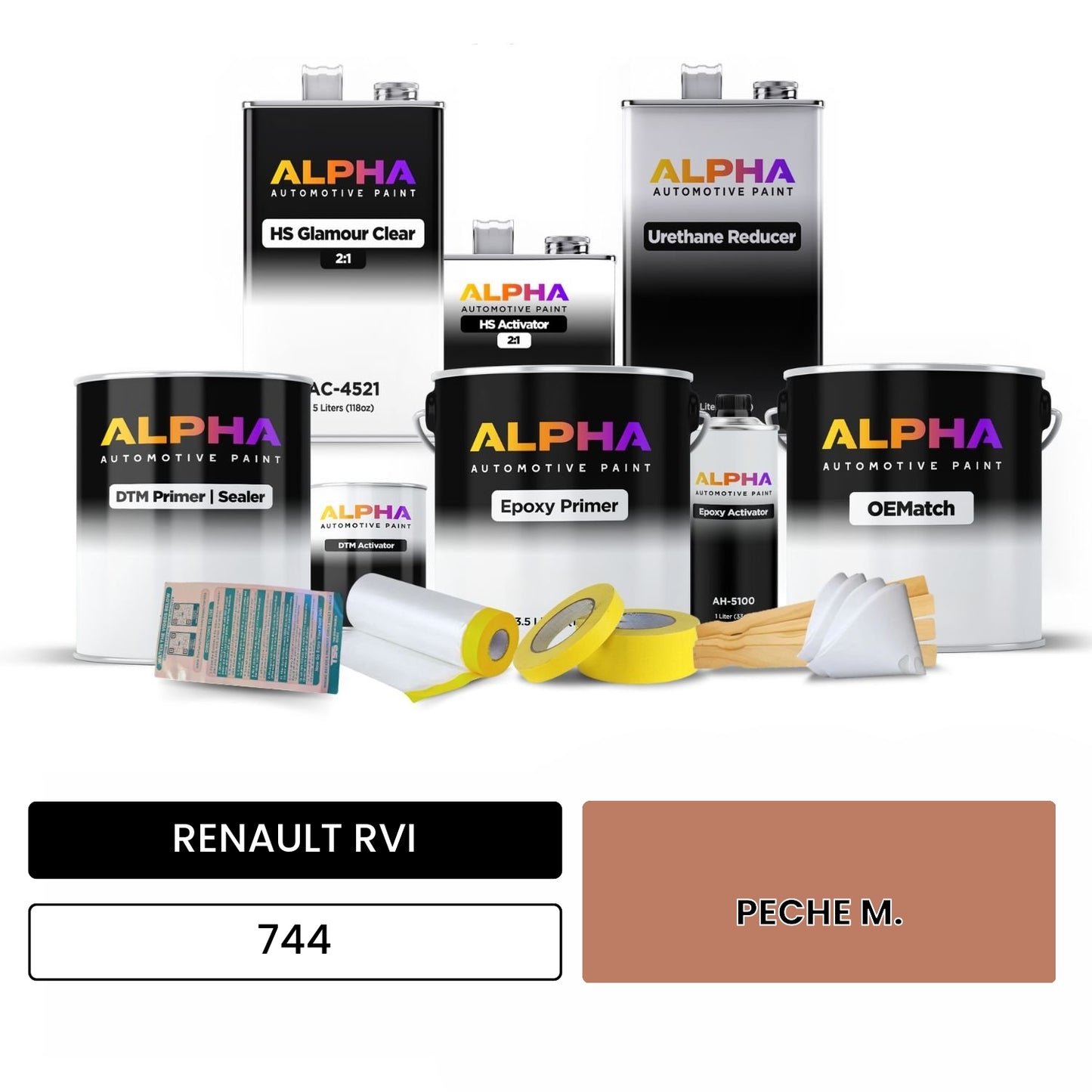 RENAULT RVI PECHE M. 744 OEMatch Vehicle Paint Kit