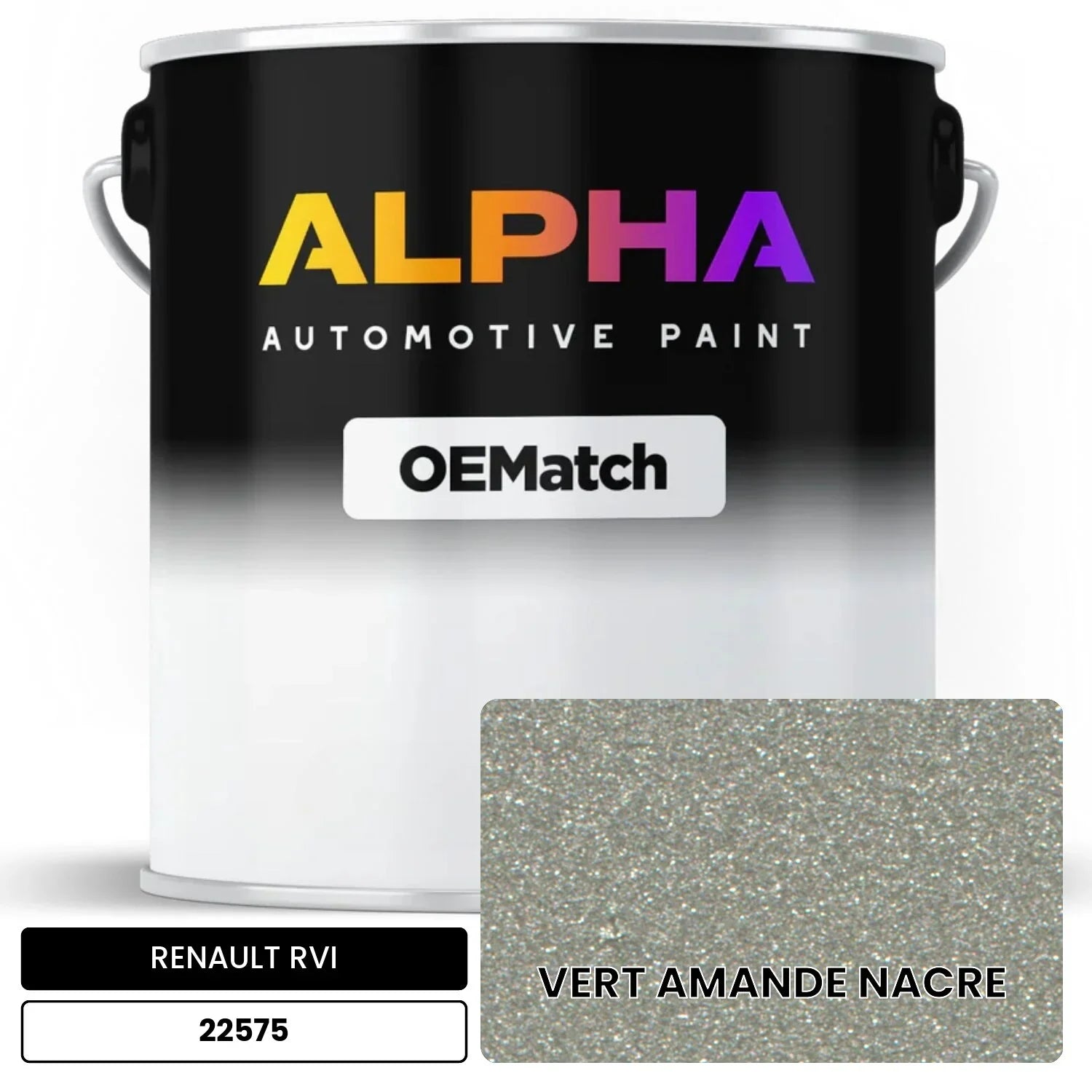 RENAULT RVI VERT AMANDE NACRE 22575 OEMatch Basecoat