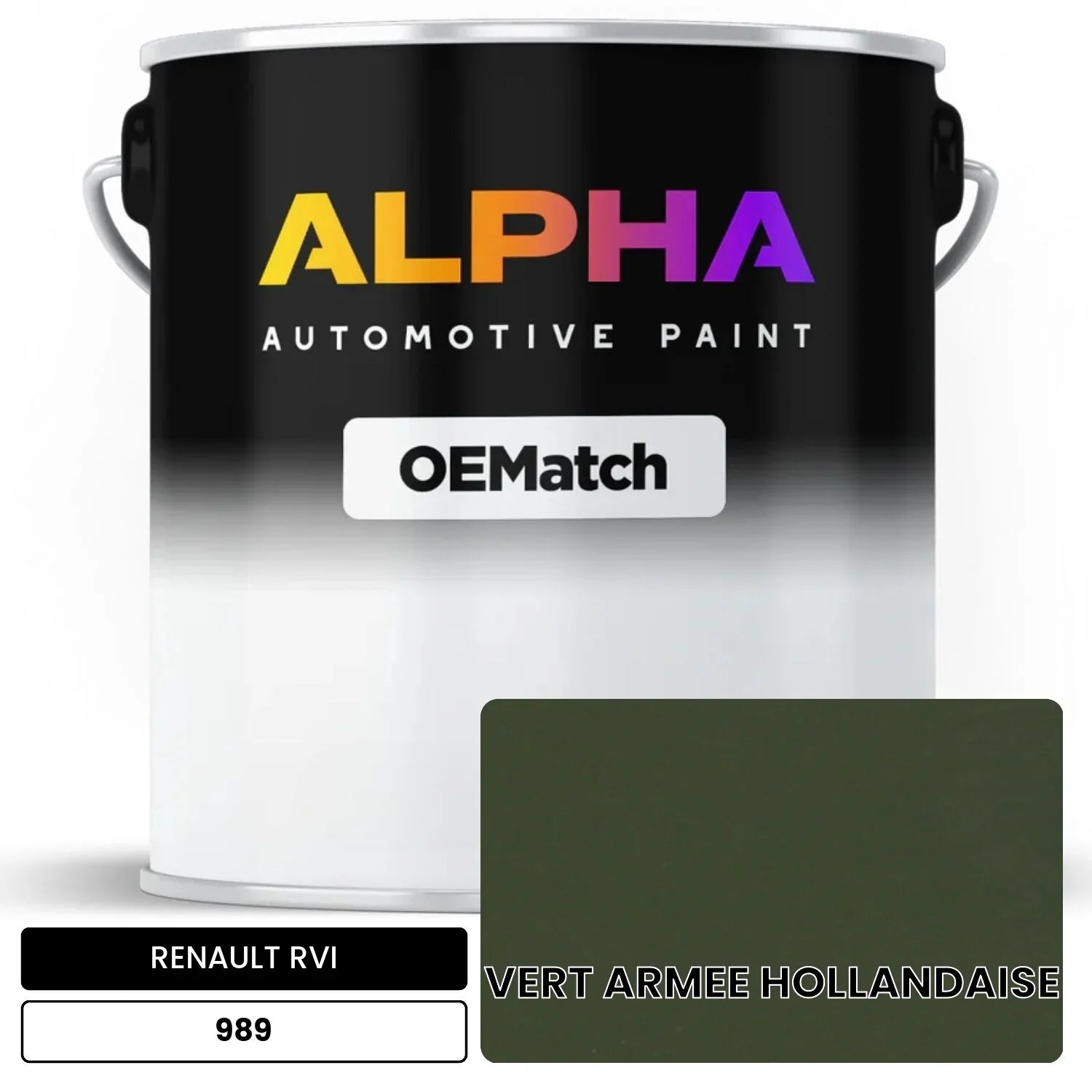 RENAULT RVI VERT ARMEE HOLLANDAISE 989 OEMatch Basecoat