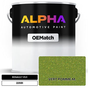 RENAULT RVI VERT POMME M. 22591 | OEMatch Automotive Basecoat