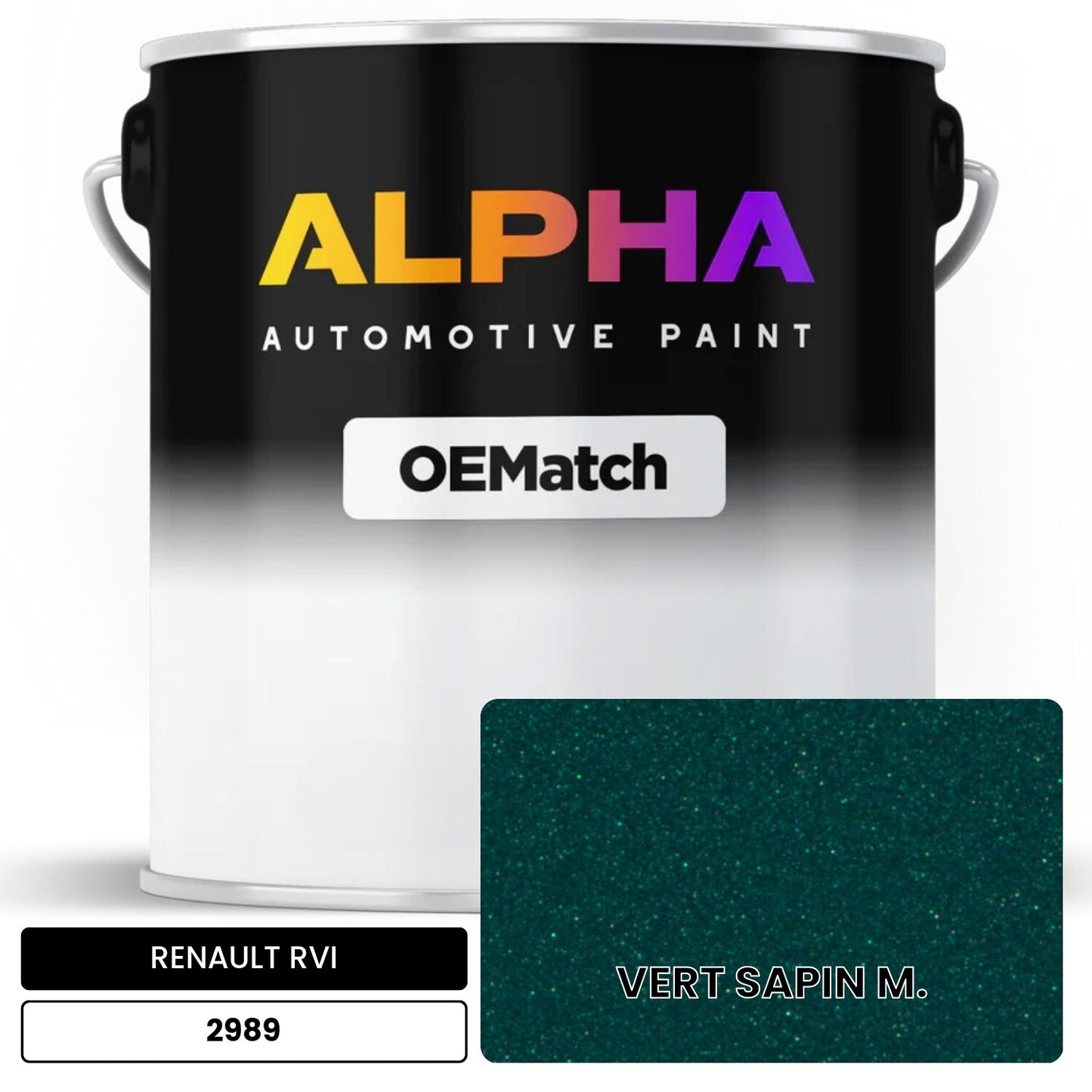 RENAULT RVI VERT SAPIN M. 2989 OEMatch Basecoat