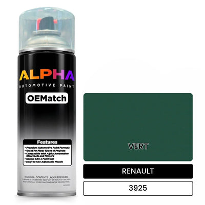 RENAULT VERT 3925 | OEMatch Automotive Spraycan
