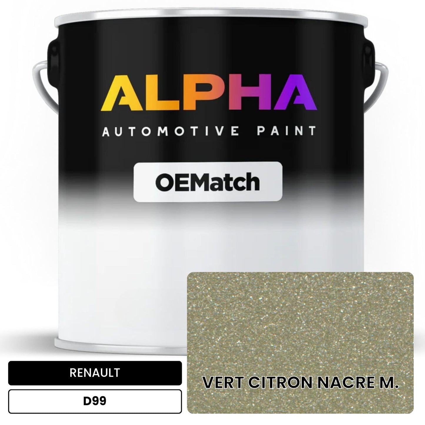 RENAULT VERT CITRON NACRE M. D99 OEMatch Basecoat