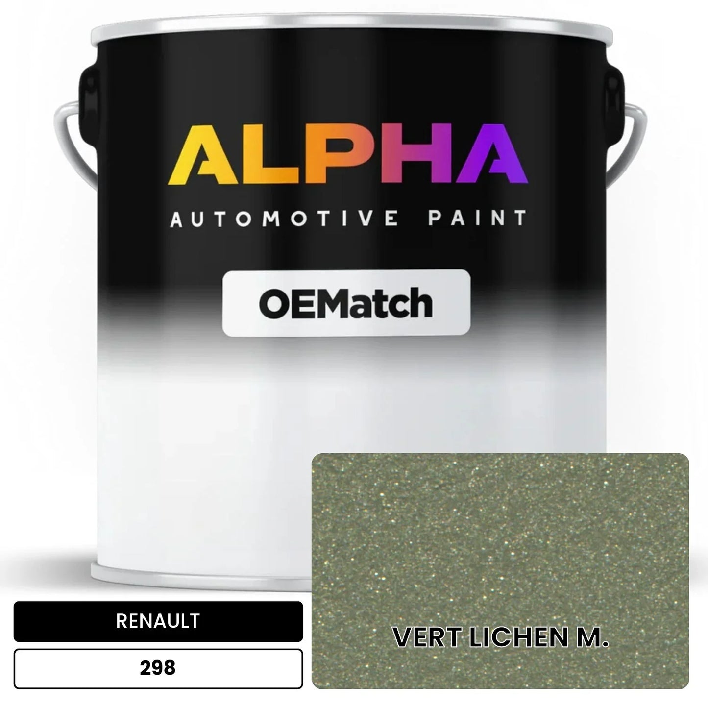 RENAULT VERT LICHEN M. 298 OEMatch Basecoat