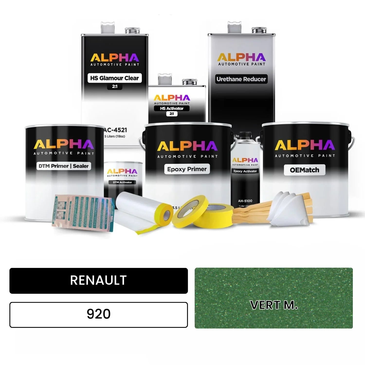 RENAULT VERT M. 920 OEMatch Vehicle Paint Kit