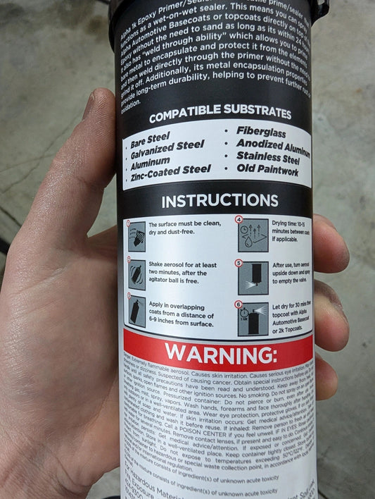 Epoxy Primer & Sealer Spray Can 1k