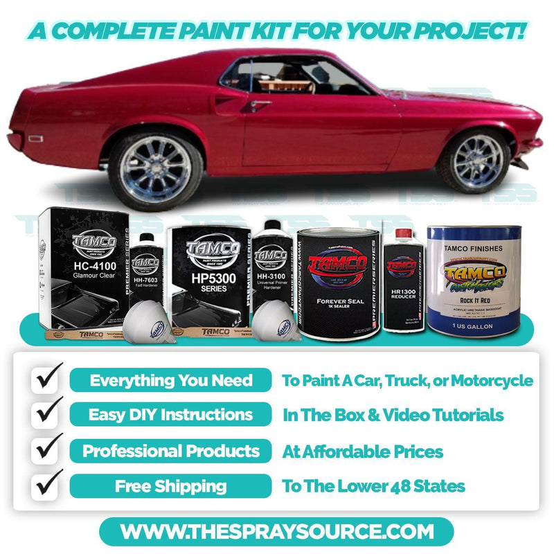 Rock It Red Car Kit (Grey Ground Coat) - The Spray Source - Tamco Paint