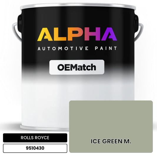 ROLLS ROYCE ICE GREEN M. 9510430 OEMatch Basecoat