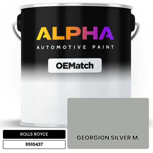 ROLLS ROYCE GEORGION SILVER M. 9510437 OEMatch Basecoat