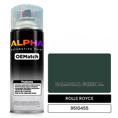 ROLLS ROYCE BALMORAL GREEN M. 9510455 | OEMatch Automotive Spraycan