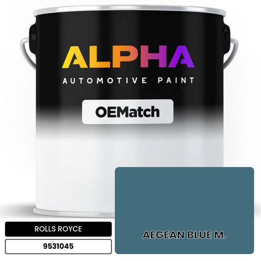 ROLLS ROYCE AEGEAN BLUE M. 9531045 OEMatch Basecoat