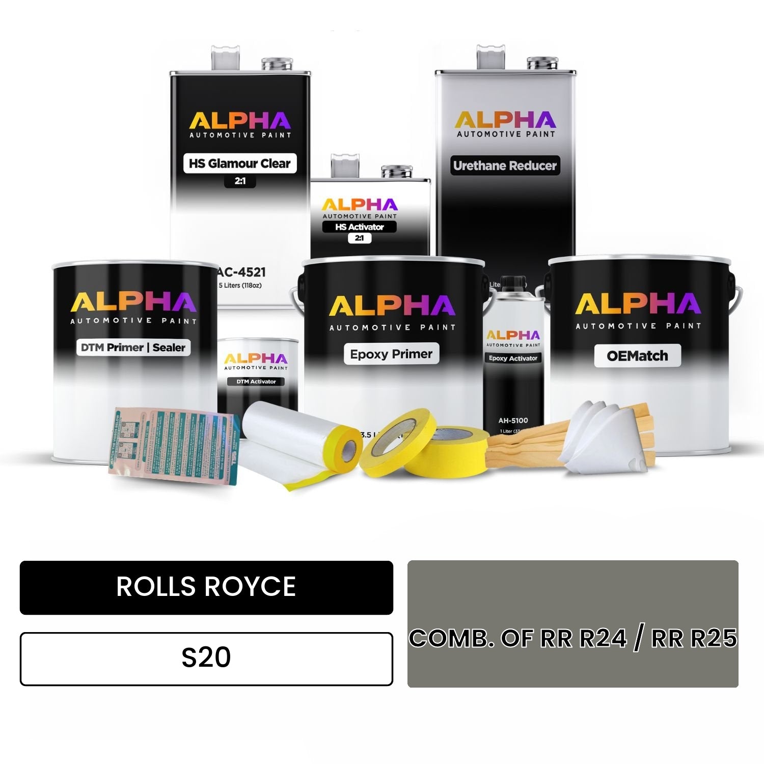 ROLLS ROYCE COMB. OF RR R24 / RR R25 S20 OEMatch Vehicle Paint Kit