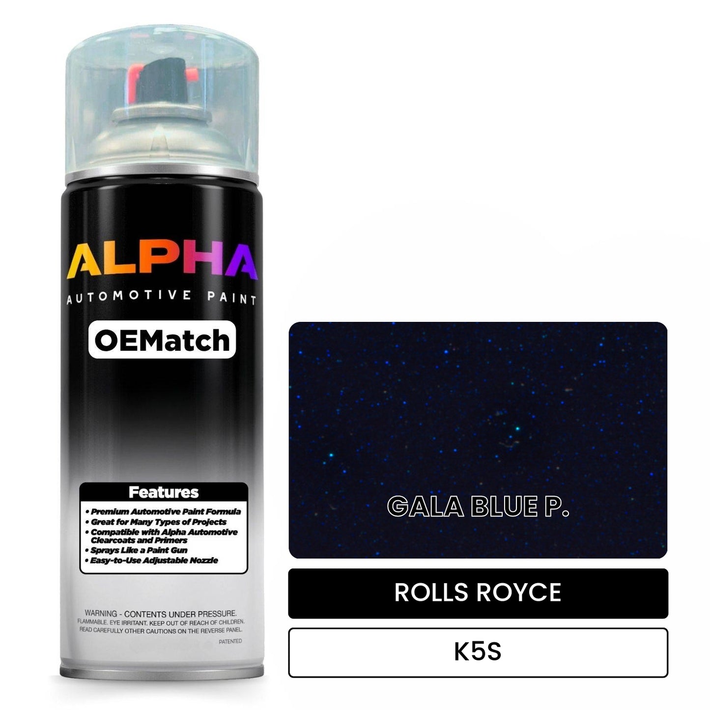 ROLLS ROYCE GALA BLUE P. K5S OEMatch Spraycan