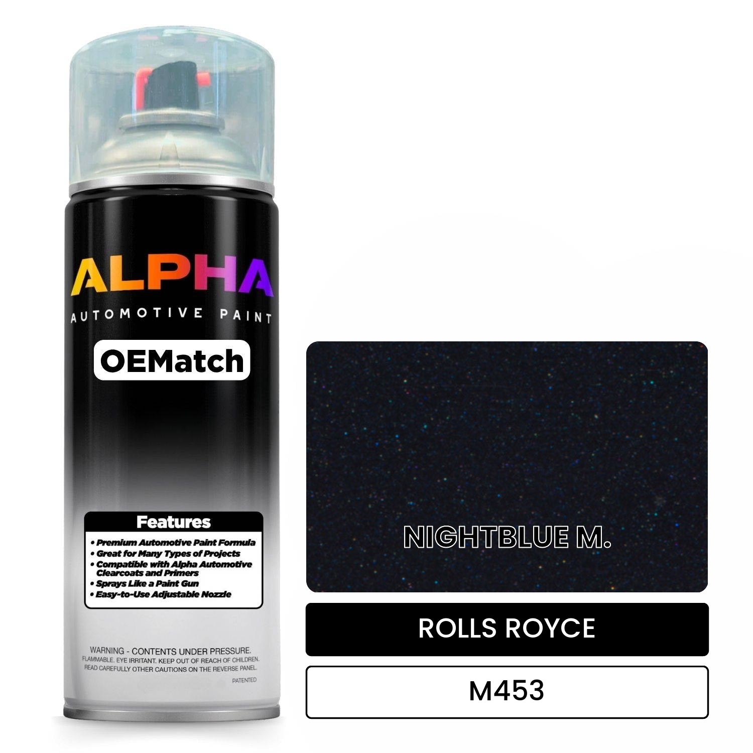 ROLLS ROYCE NIGHTBLUE M. M453 OEMatch Spraycan