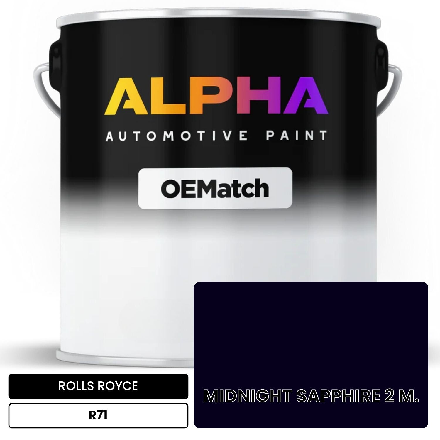 ROLLS ROYCE MIDNIGHT SAPPHIRE 2 M. R71 OEMatch Basecoat