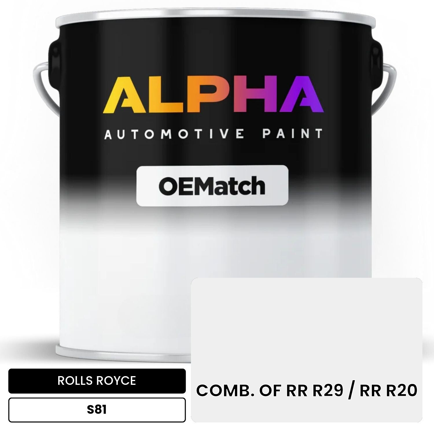 ROLLS ROYCE COMB. OF RR R29 / RR R20 S81 OEMatch Basecoat