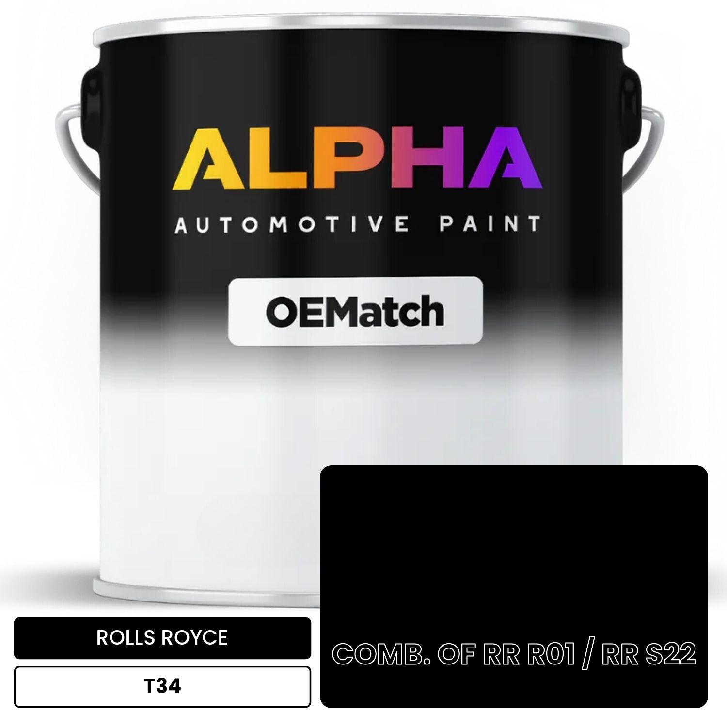 ROLLS ROYCE COMB. OF RR R01 / RR S22 T34 OEMatch Basecoat