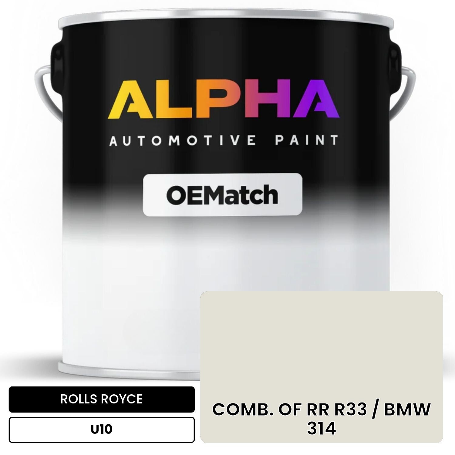 ROLLS ROYCE COMB. OF RR R33 / BMW 314 U10 OEMatch Basecoat
