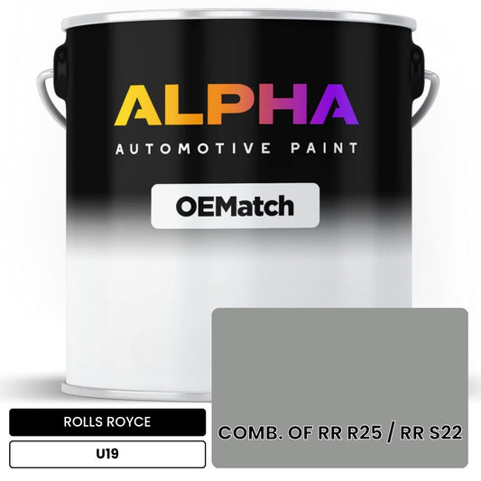 ROLLS ROYCE COMB. OF RR R25 / RR S22 U19 OEMatch Basecoat