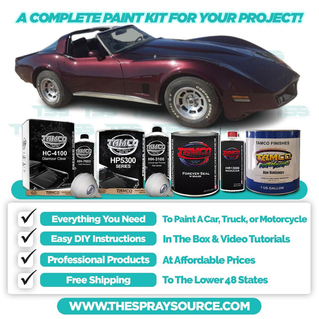 Ron Burgundy Pearl Car kit (Grey Ground Coat) - The Spray Source - Tamco Paint