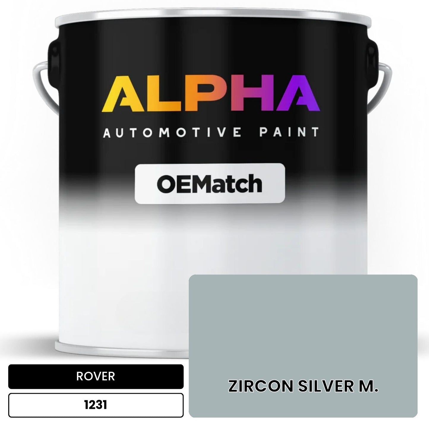 ROVER ZIRCON SILVER M. 1231 OEMatch Basecoat