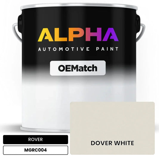 ROVER DOVER WHITE MGRC004 OEMatch Basecoat