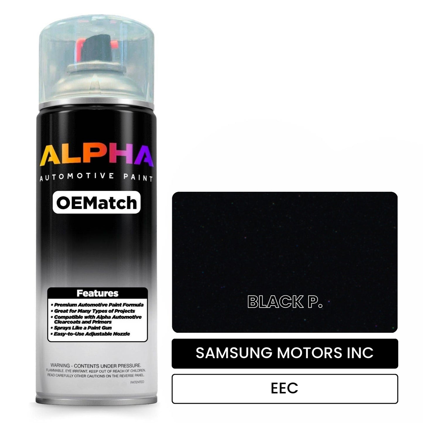 SAMSUNG MOTORS INC BLACK P. EEC OEMatch Spraycan
