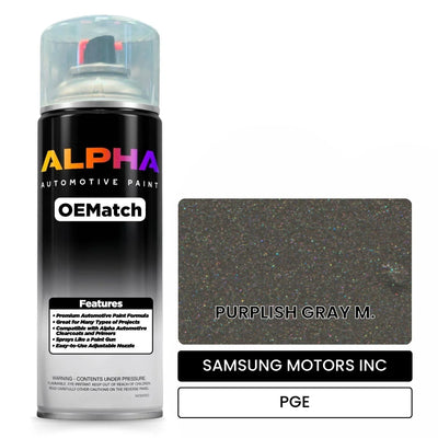 SAMSUNG MOTORS INC PURPLISH GRAY M. PGE | OEMatch Automotive Spraycan