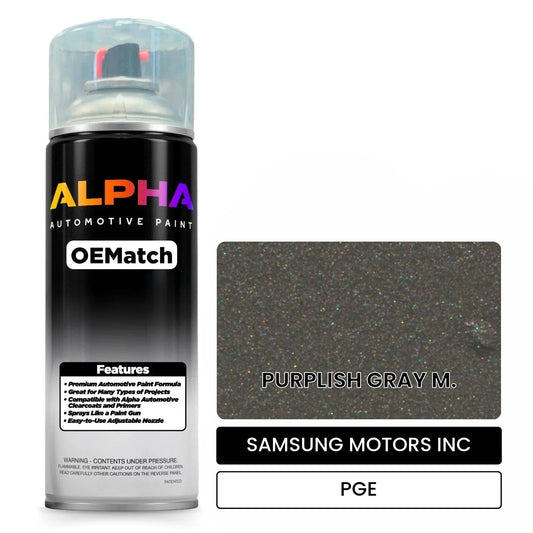 SAMSUNG MOTORS INC PURPLISH GRAY M. PGE OEMatch Spraycan