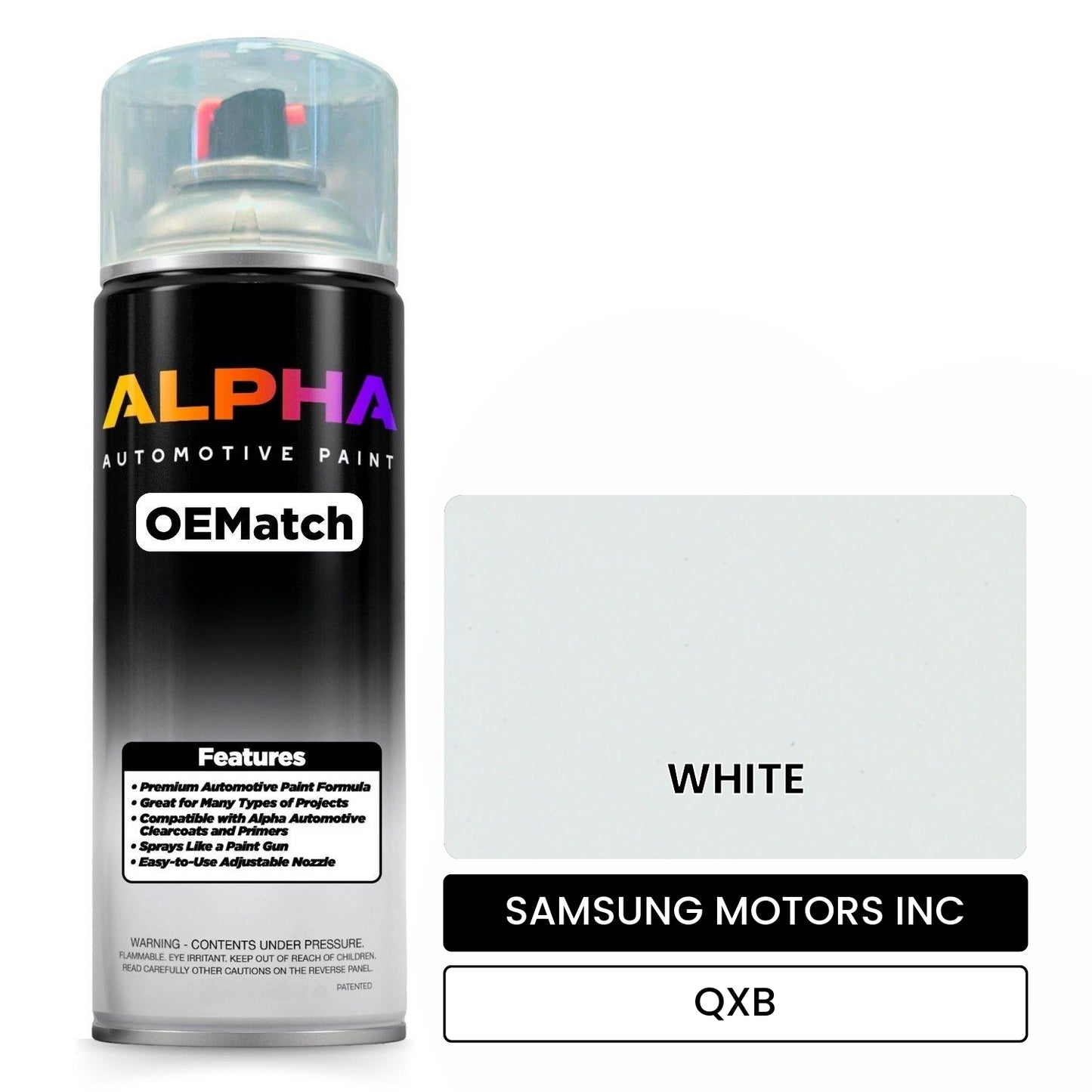 SAMSUNG MOTORS INC WHITE QXB OEMatch Spraycan