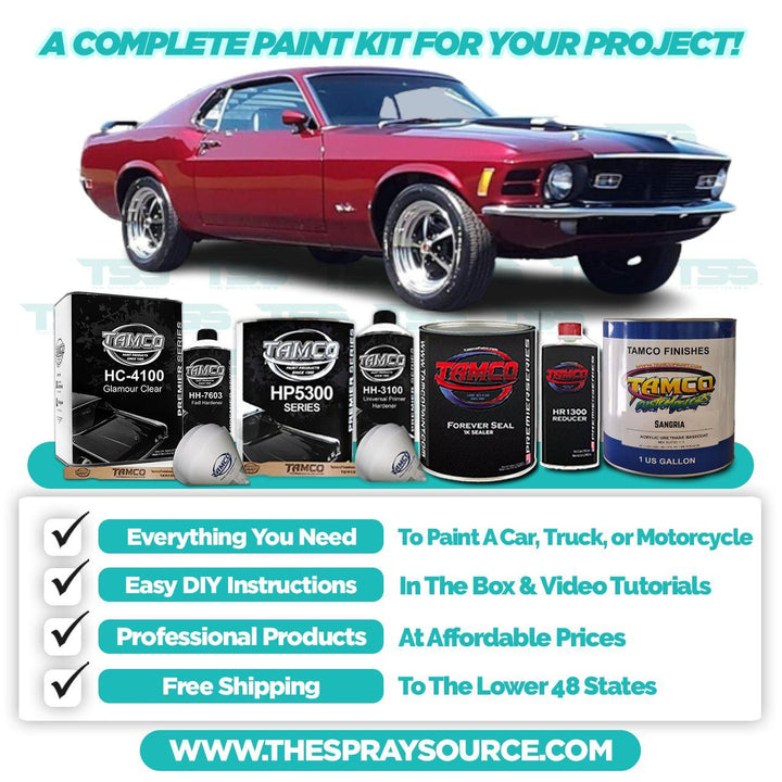 Sangria Car Kit (Black Ground Coat) - The Spray Source - Tamco Paint