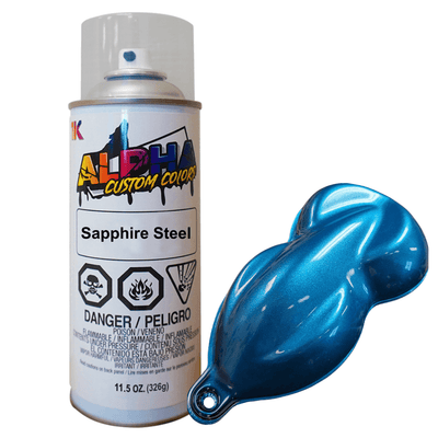 Sapphire Steel Spray Can Midcoat - The Spray Source - Alpha Pigments