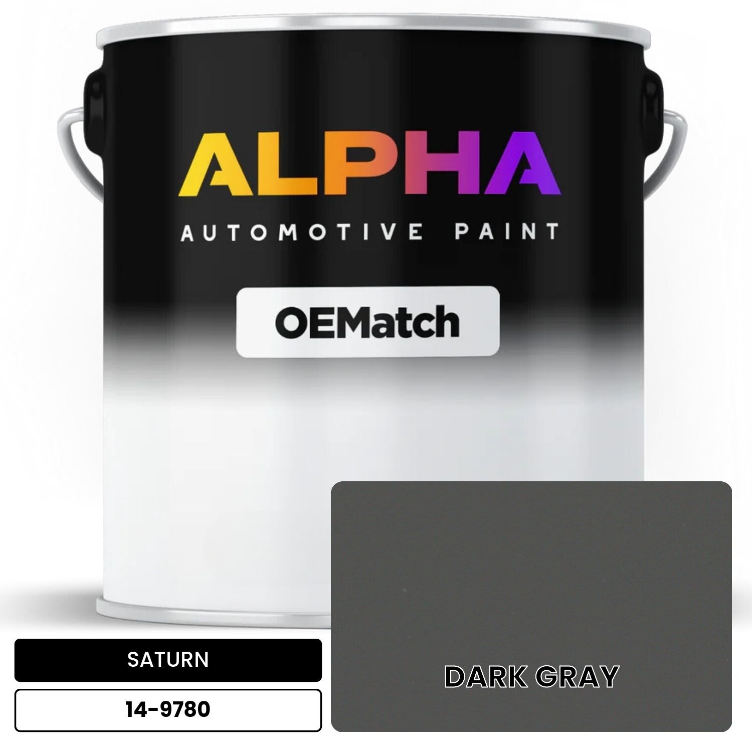 SATURN DARK GRAY 14-9780 OEMatch Basecoat