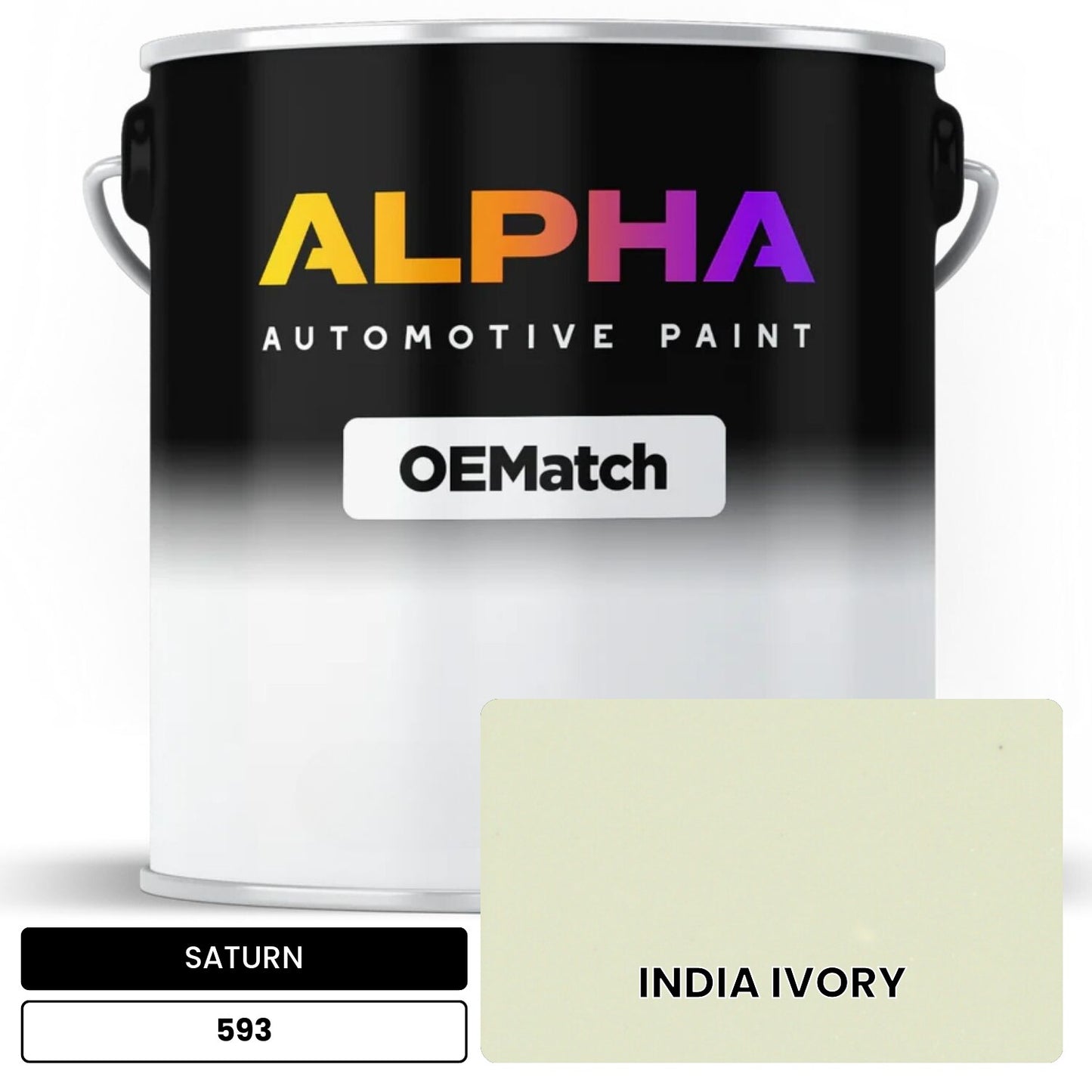 SATURN INDIA IVORY 593 OEMatch Basecoat