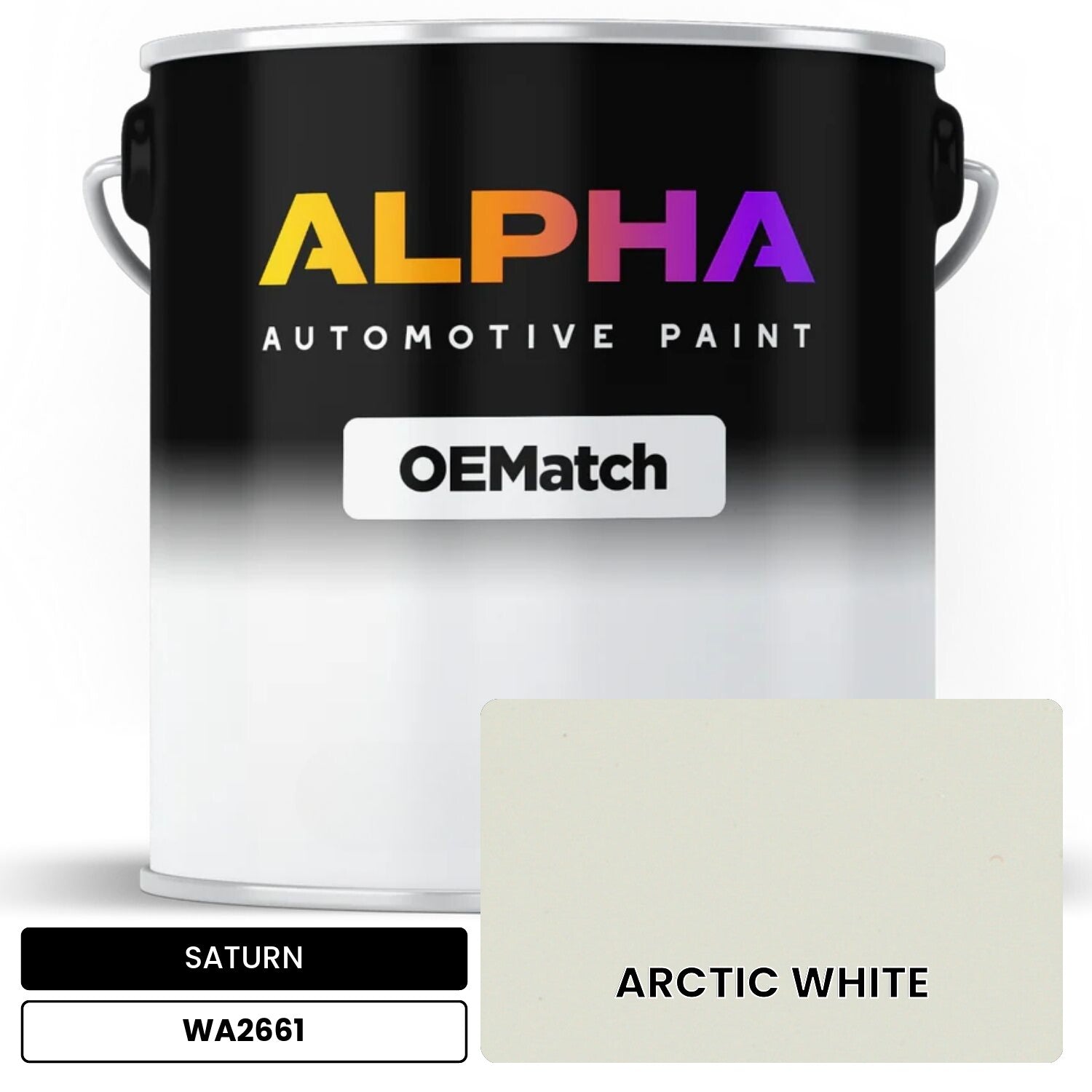SATURN ARCTIC WHITE WA2661 OEMatch Basecoat