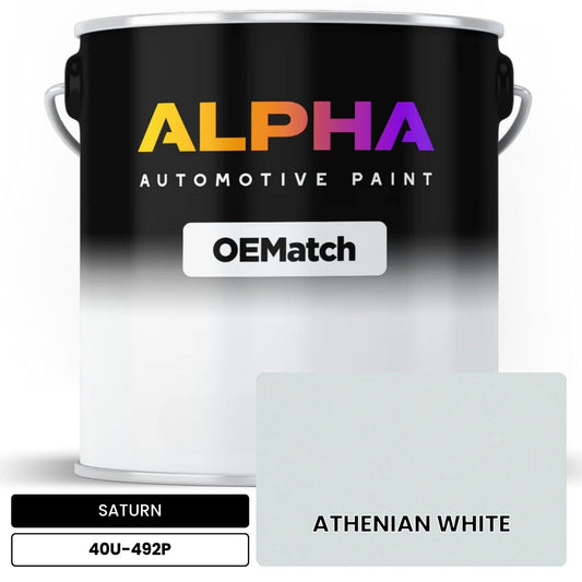 SATURN ATHENIAN WHITE 40U-492P OEMatch Basecoat