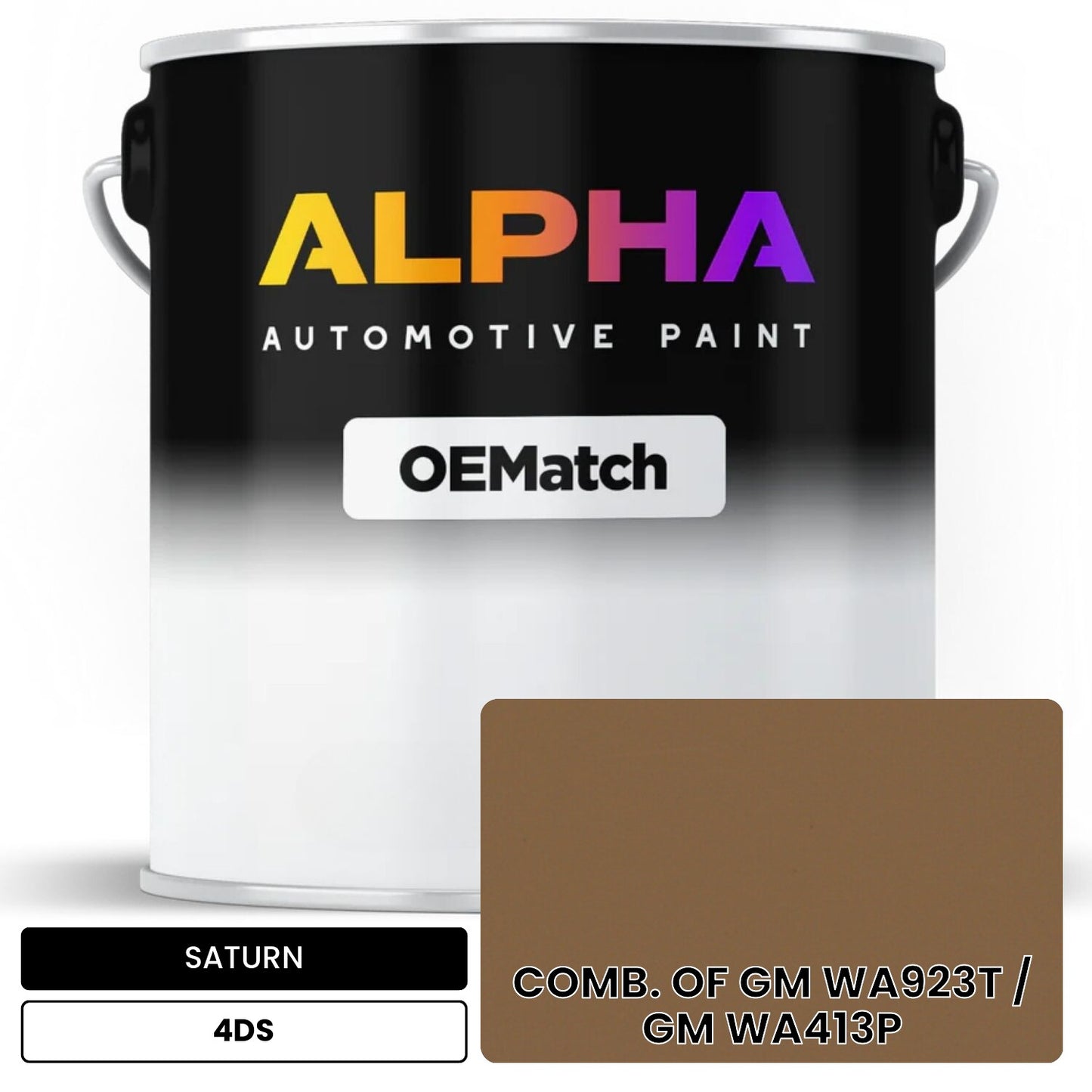 SATURN COMB. OF GM WA923T / GM WA413P 4DS OEMatch Basecoat