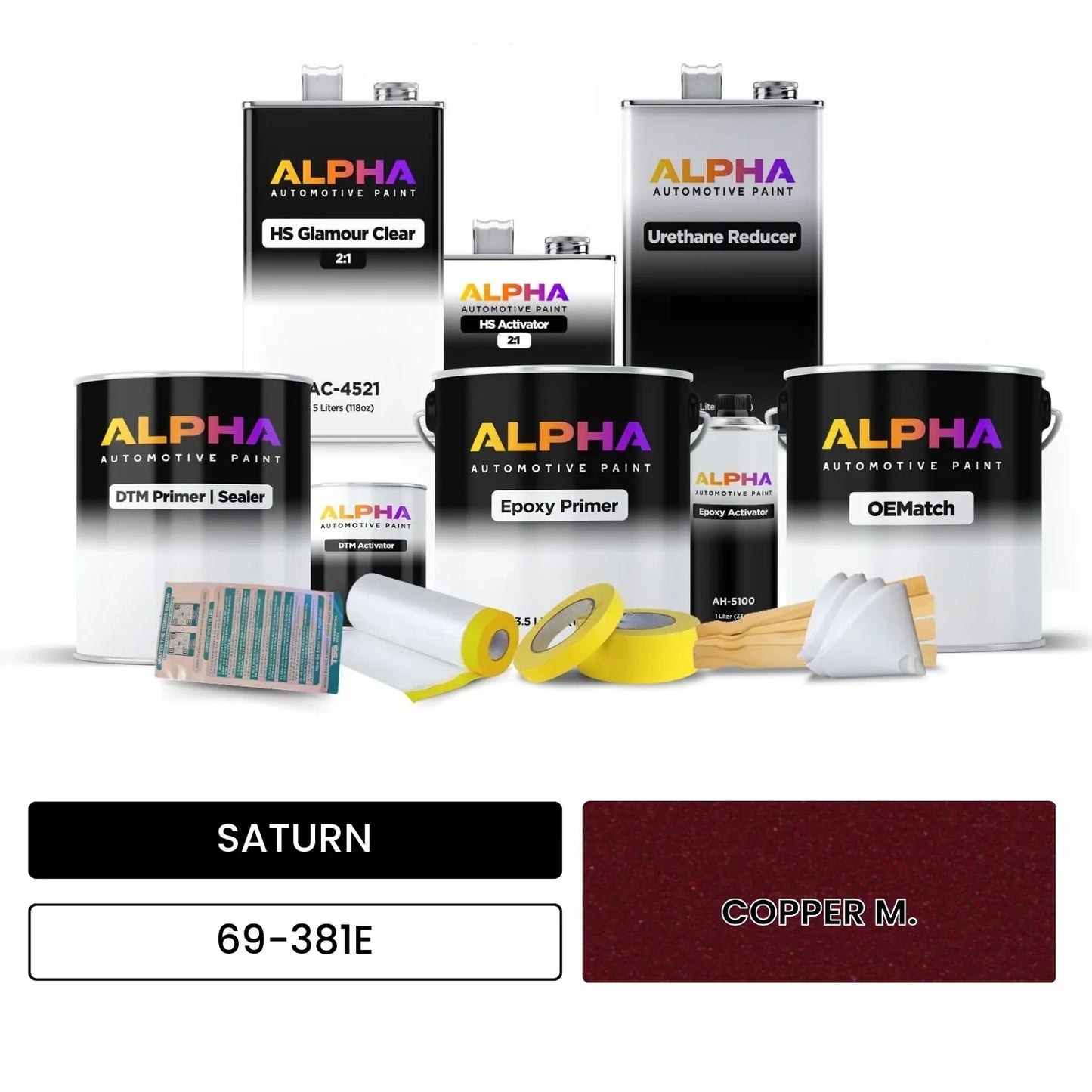 SATURN COPPER M. 69-381E OEMatch Vehicle Paint Kit