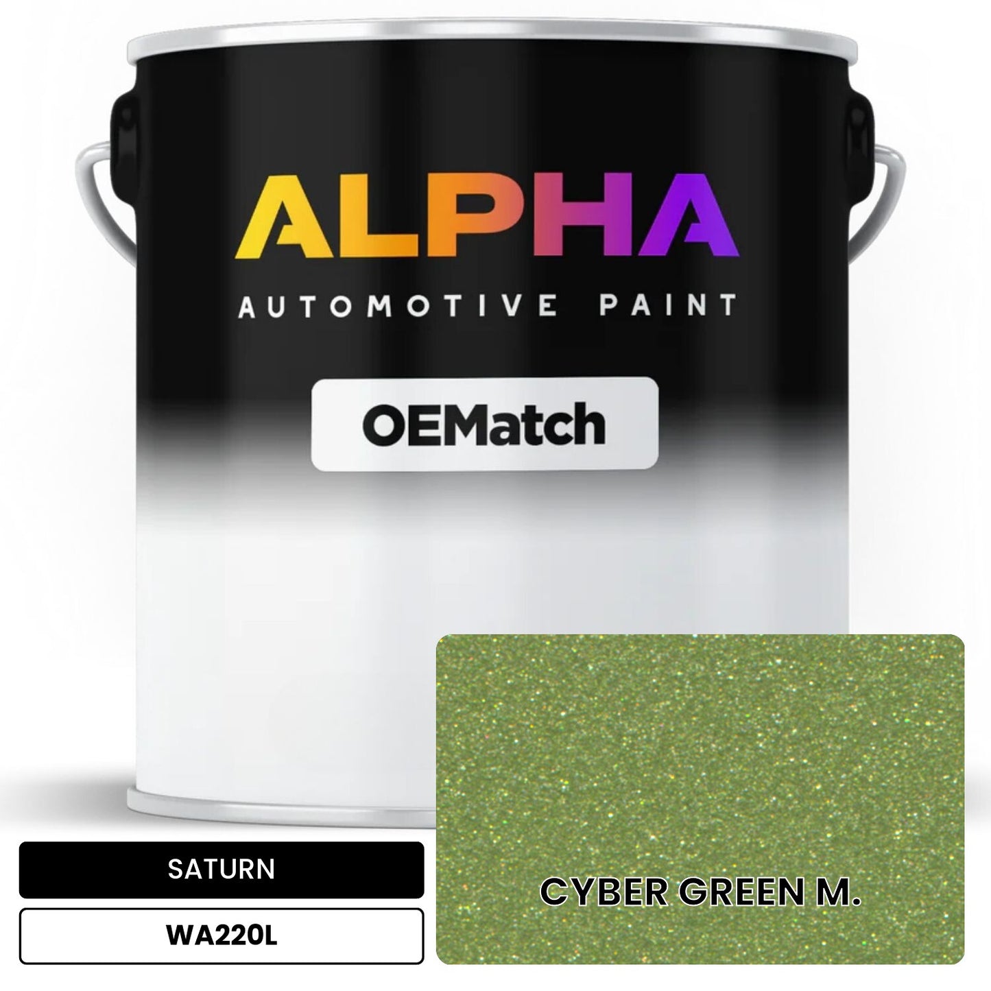 SATURN CYBER GREEN  M. WA220L OEMatch Basecoat